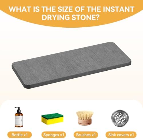 Yofidra Water Absorbing Stone Tray for Sink 1