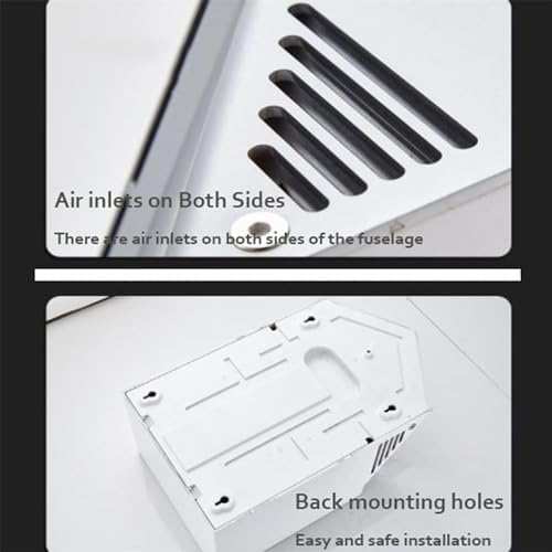 Automatic Induction Hand Dryer Energy Efficient Fast Dry 10s Wall Mount White