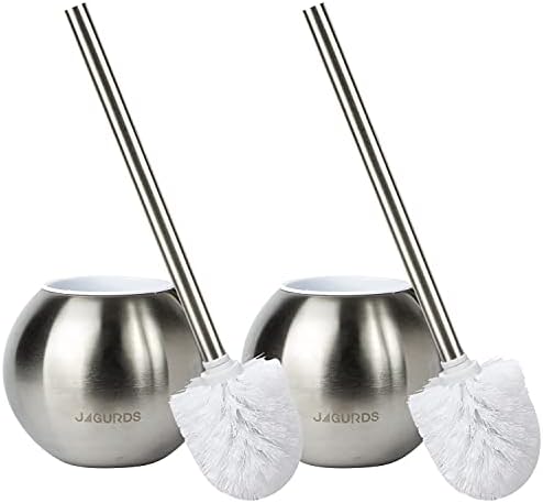 Stainless Steel Toilet Brush and Holder Set 2 Pack