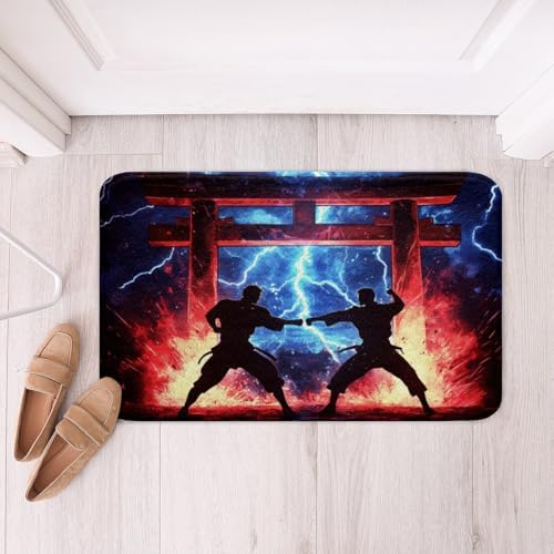Feelyou Kids Samurai Bath Mat 20x32 Inch