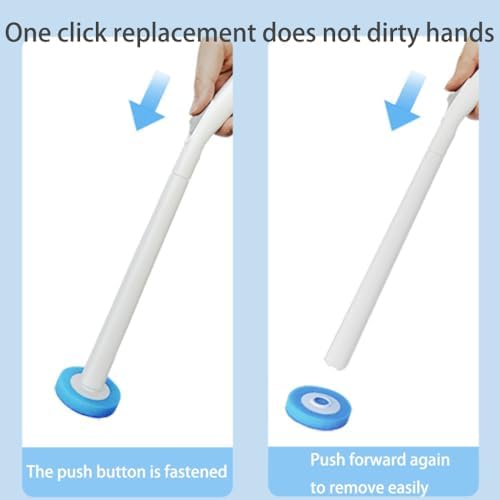 Lajunven Disposable Toilet Bowl Cleaner Wand Set