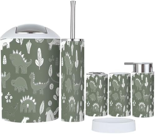 TRANQDEHOM 6-Piece Bathroom Accessory Set 1
