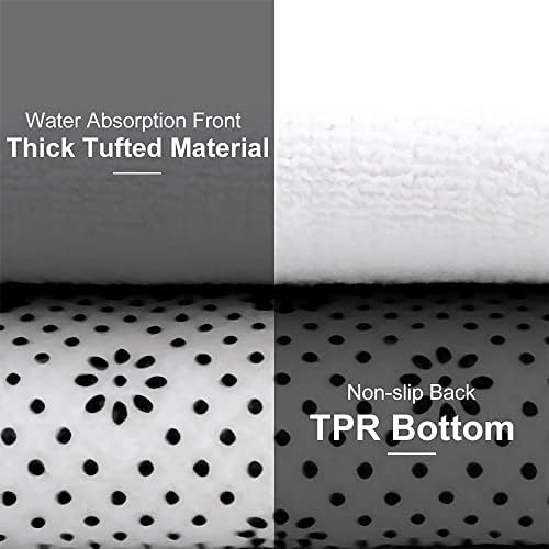 Hapuxt Bath Mat with Memory Foam Non-Slip 36x24 Inch
