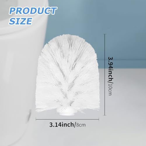 Jeukwud 2pcs Toilet Brush Replacement Head