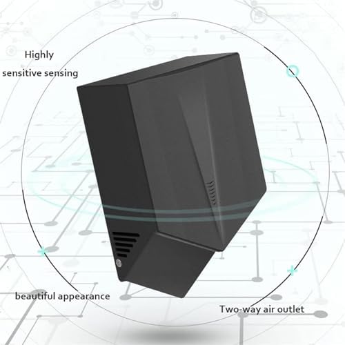 Automatic Electric Hand Dryer with 2-Way Air Flow 1200W Fast Dry Silver