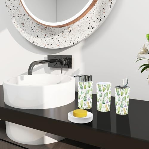 Boho Dinosaur Bathroom Accessory Set 6 Piece 1