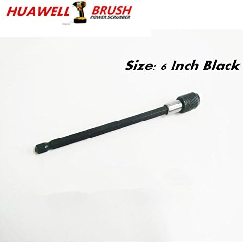 HUAWELL 5-Piece Cleaning Drill Brush Kit with 6 Inch Extender