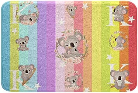 SGYDW Blue Seahorse Bath Rug 24x16IN