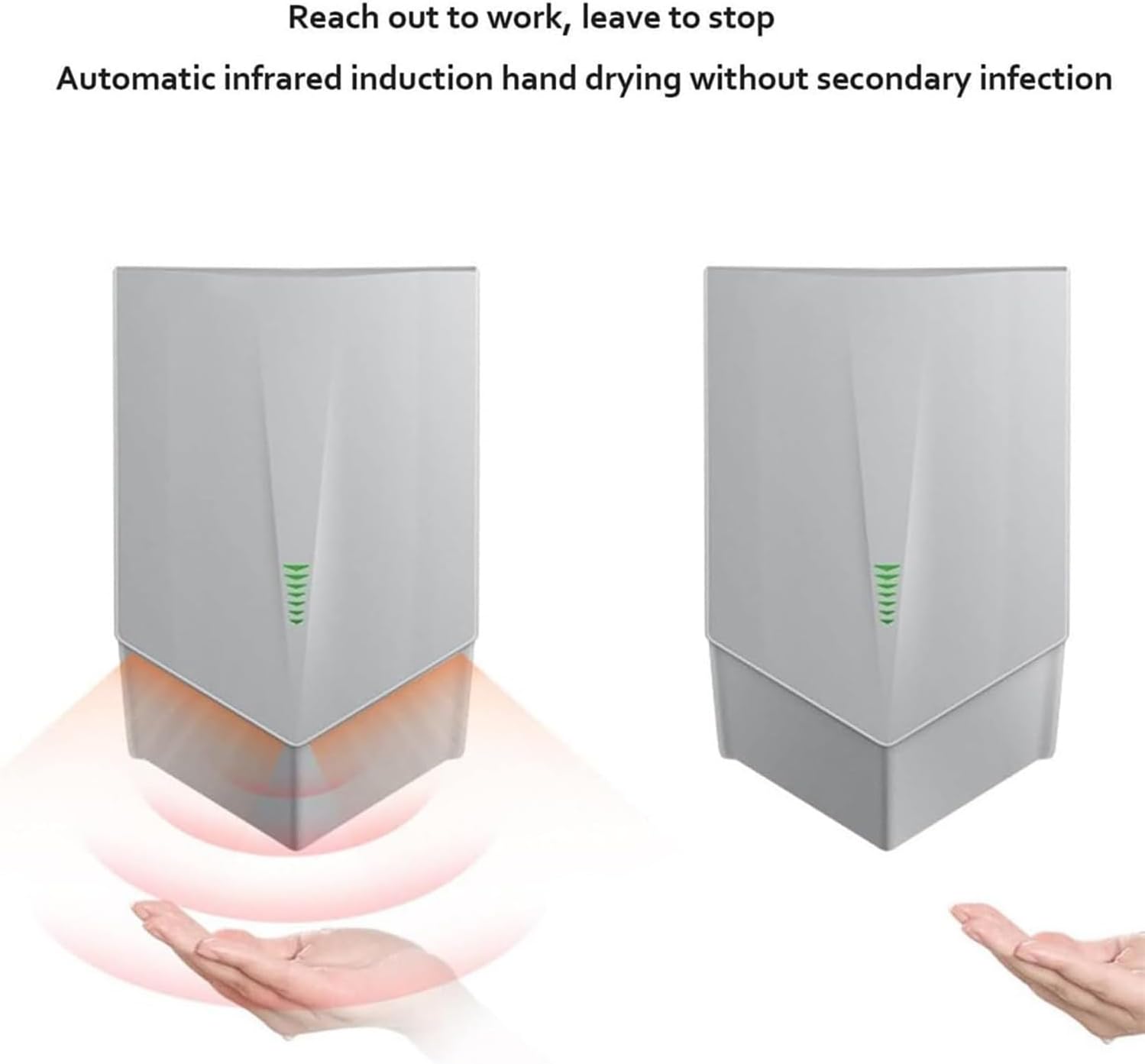 Commercial Wall Mounted Electric Hand Dryer with Sensor Touch