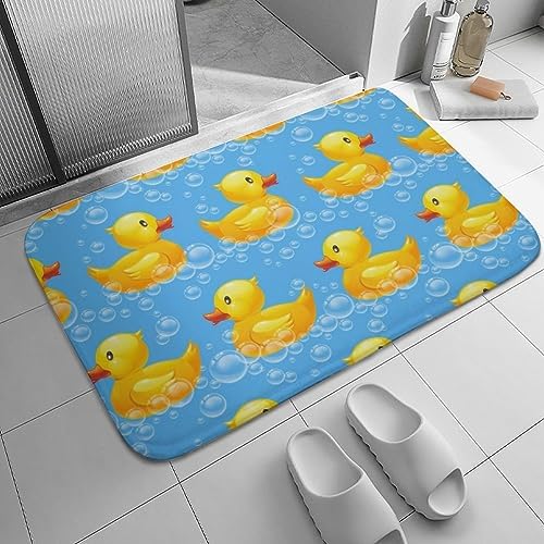 MZERSE Machine Washable Quick Dry Bath Mat for Kids Room