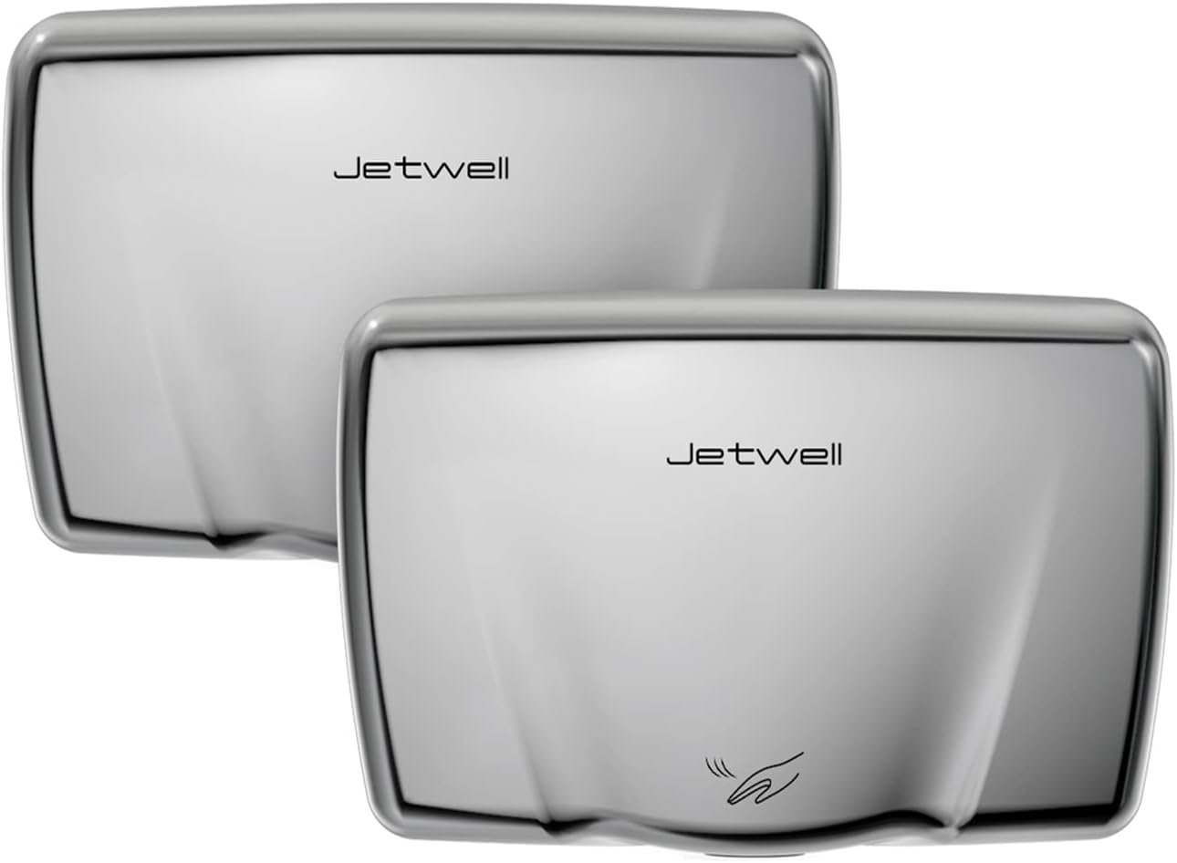 JETWELL 2Pack Compact Hand Dryer with Heating