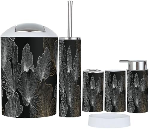 Boho Bathroom Accessory Set of 6 Pieces