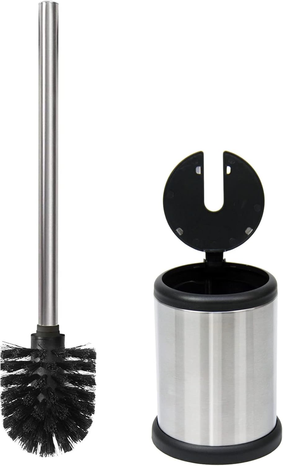 Casaphoria Stainless Steel Toilet Brush and Holder Set