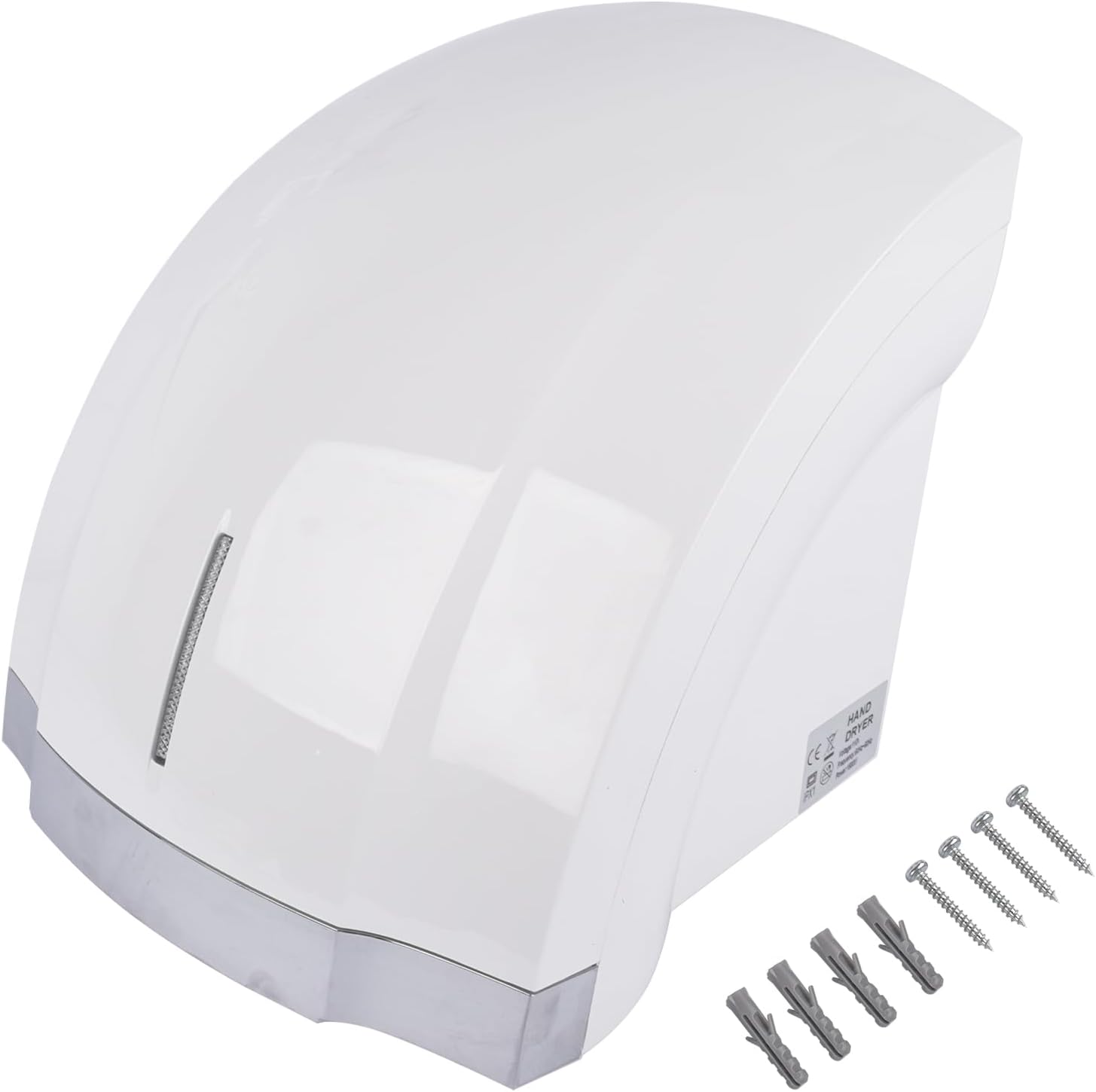 1800W High Speed Commercial Hand Dryer with Auto Warm Wind and Noise Reduction