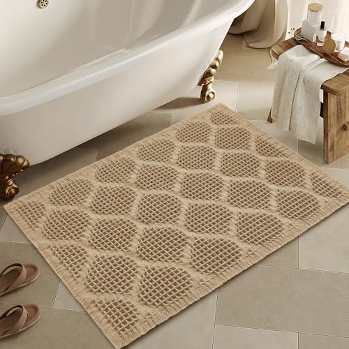 Non Slip Waffle Bath Mat Ultra Soft Quick Dry 18x30