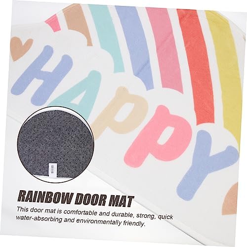Rainbow Bath Mat Anti-Skid Bathroom Rug for Kids
