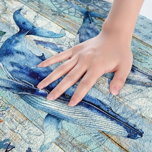 Feelyou Cute Whales Bathroom Rug 16x24 Inch
