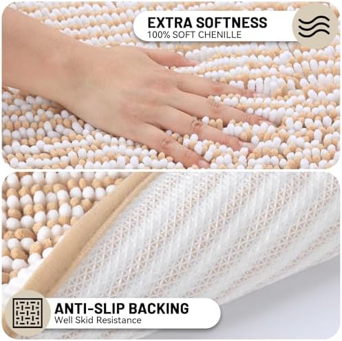 NUOVARUGS Ultra-Soft 2-Piece Bath Rug Set
