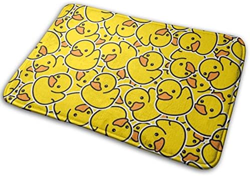 MZERSE Water Absorbent Bath Rug with Rubber Bottom