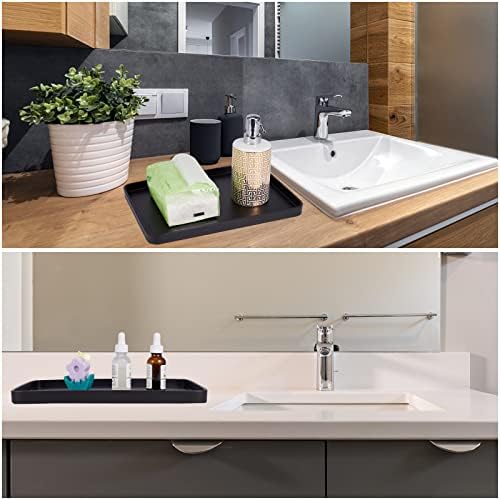 SZYRL Black Resin Bathroom Vanity Tray 1004 x 559 x 098 Inches
