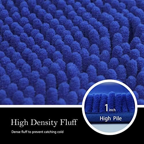 AINAHYVA 3 Piece Bathroom Rug Set Plush Shaggy Non Slip Super Absorbent