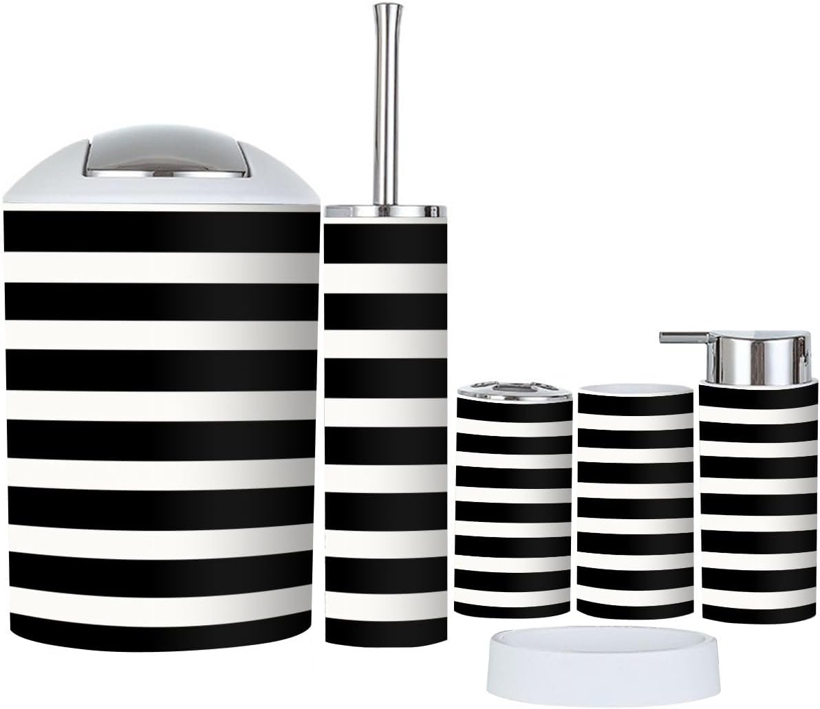 Boho Geometric Bathroom Accessory Set 6 Piece