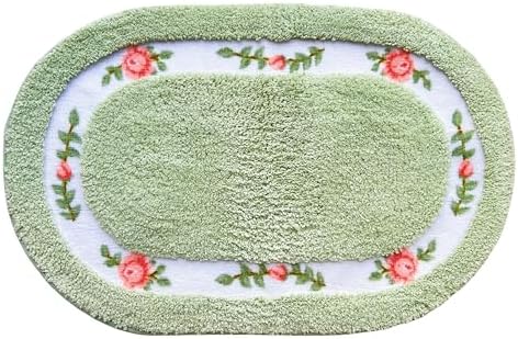 Sytian Nice Rose Flower Bath Mat Non Slip Super Soft