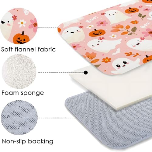 Halloween Ghost Bath Mat 16x24 Inch Non-Slip