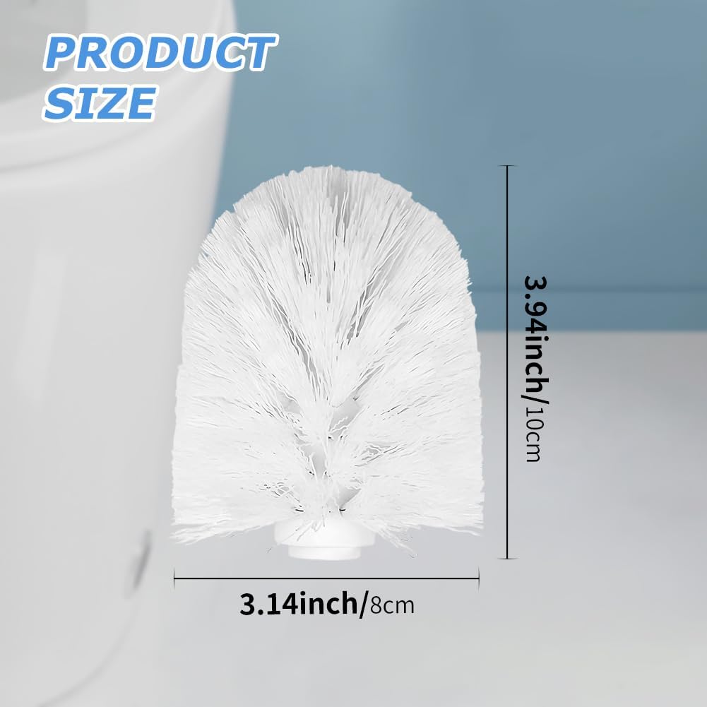 Jeukwud 2pcs Toilet Brush Replacement Head