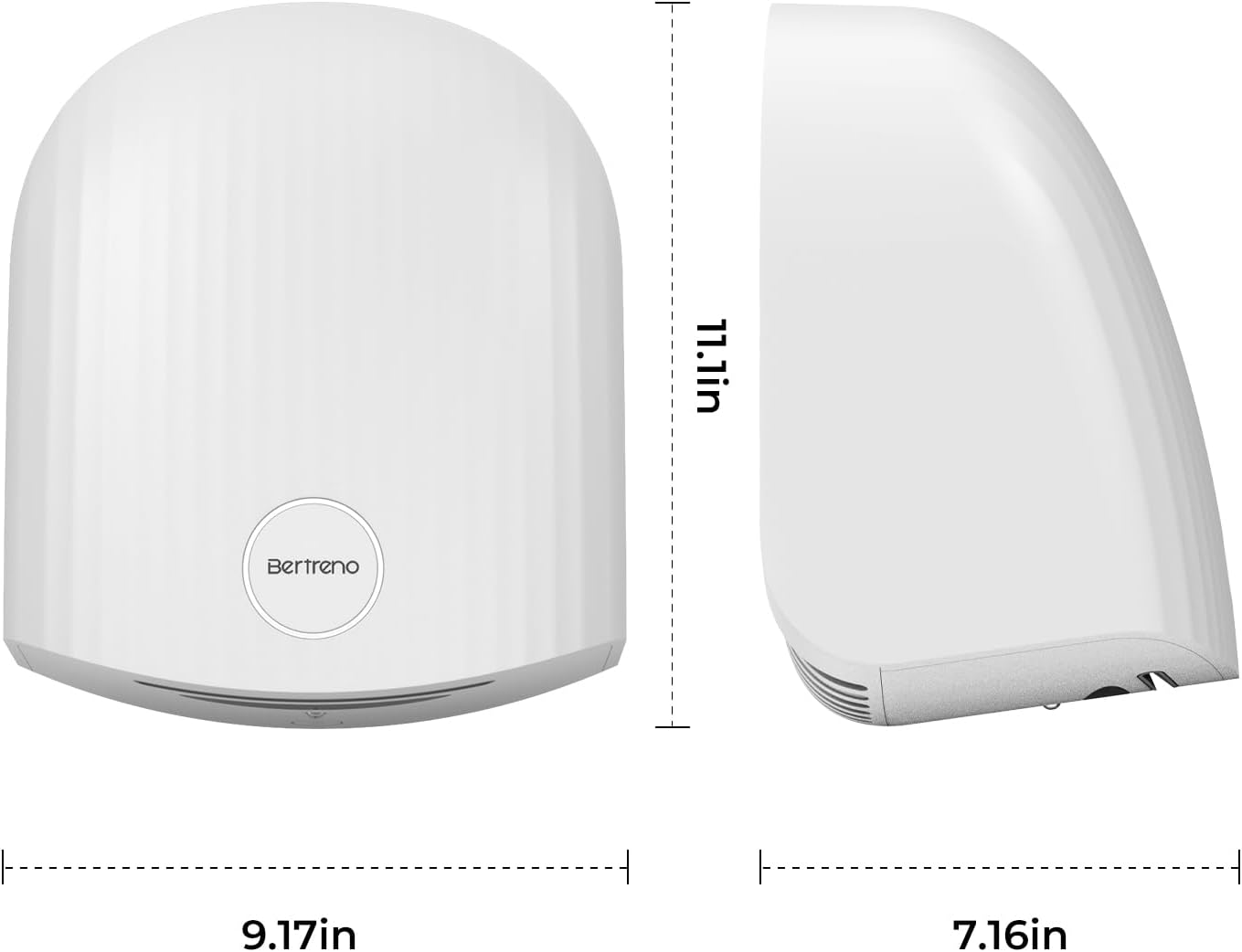Bertreno Commercial Hand Dryer with LED Light