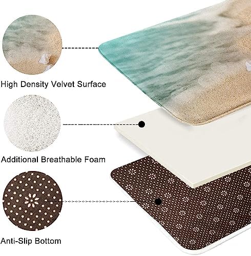 Funny Kids Red Poppy Bath Rug Welcome Mat 16x24 inch