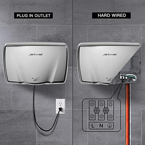 JETWELL 2Pack Compact Hand Dryer with Heating