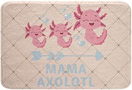 SGYDW Axolotl Bath Rug Kawaii Plush Door Mat 24x16in