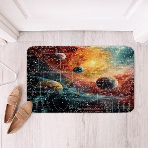 Feelyou Math Equation Bath Rugs 16x24 Kids Galaxy Solar System