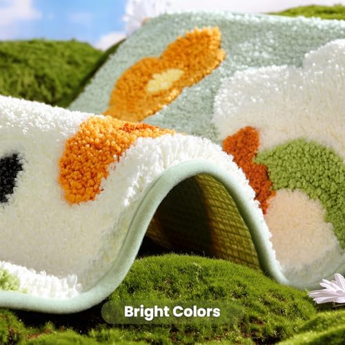 WREWING Animal Bath Mat with Cute Duck Design