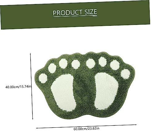 KONTONTY Water Absorbent Anti-Slip Bath Rug for Kids
