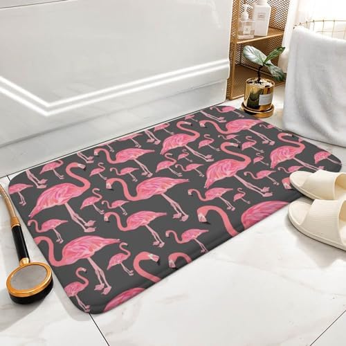 MZERSE Unique Bathroom Rug with Non-Slip Design