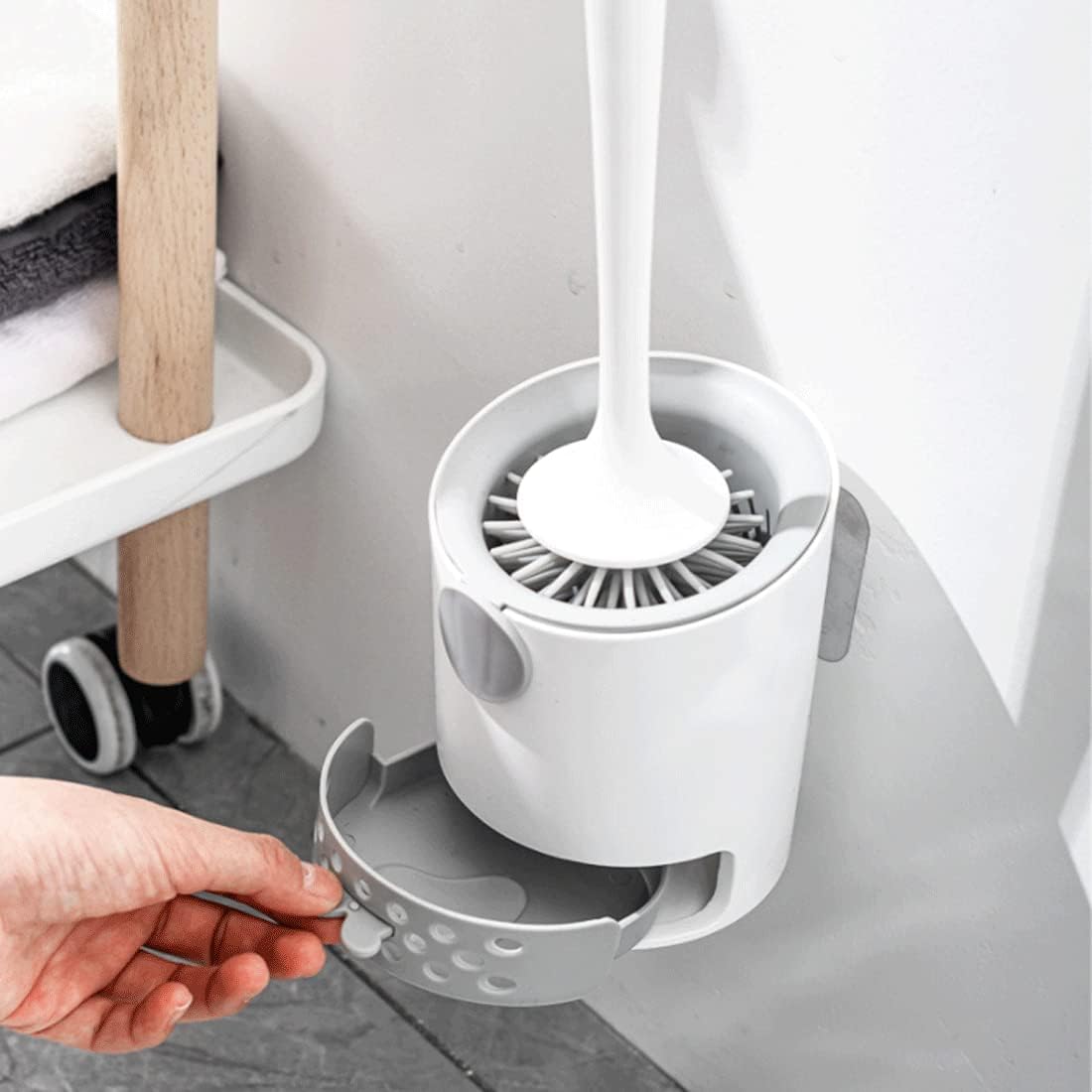 GYDMEG Toilet Brush with Holder - Blue