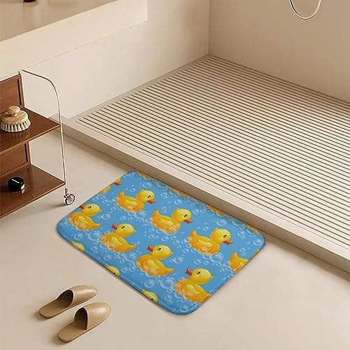 MZERSE Machine Washable Quick Dry Bath Mat for Kids Room
