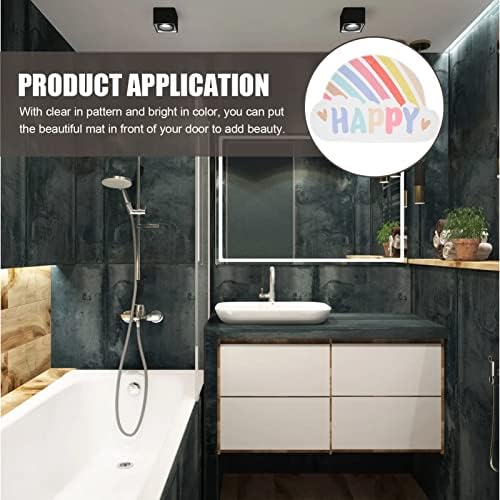 Carpet Semi-Circular Area Rug Grey Bath Mat Entry Door Rugs