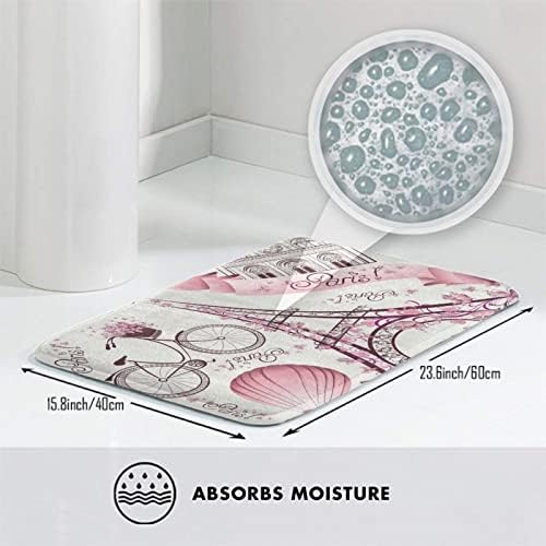 MZERSE Memory Foam Bath Rug with Non-Slip Design