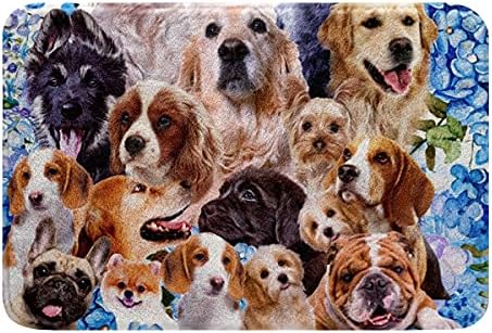 Gamepad Design Bath Rug Mat Non-Slip Soft Water Absorbent 24x16 Inch