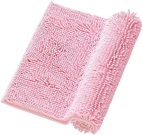 HZFLBN Plush Shaggy Bath Rug 17x24 Non-Slip Soft Durable