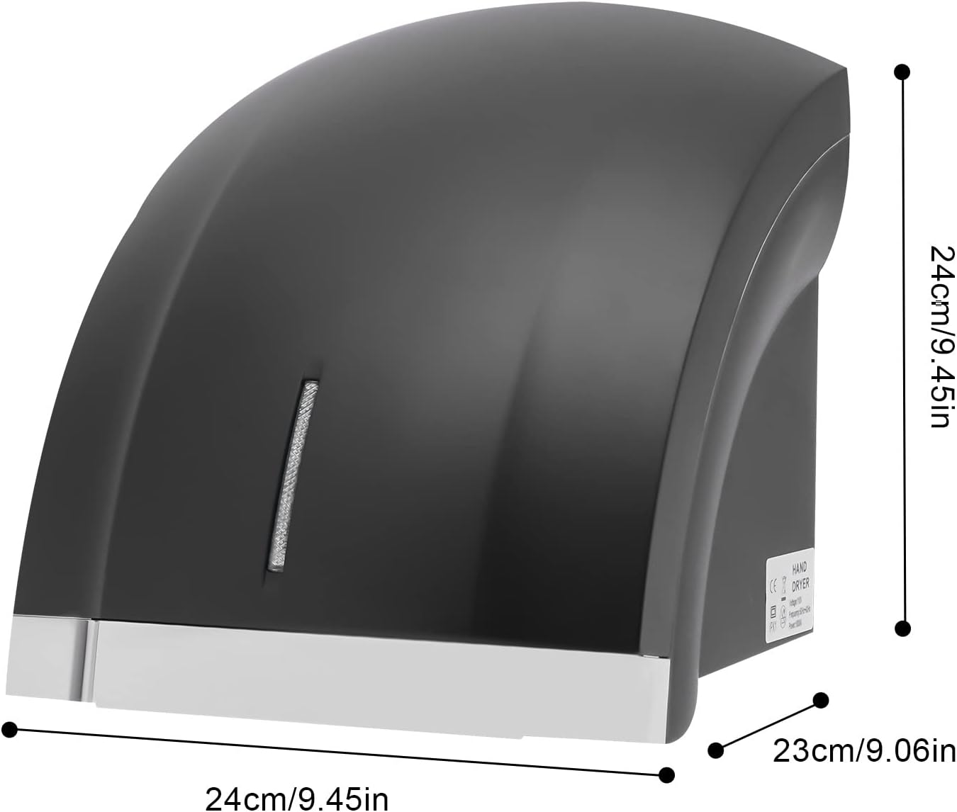 Ghankopd 1800W Electric Hand Dryer with HotCold Control