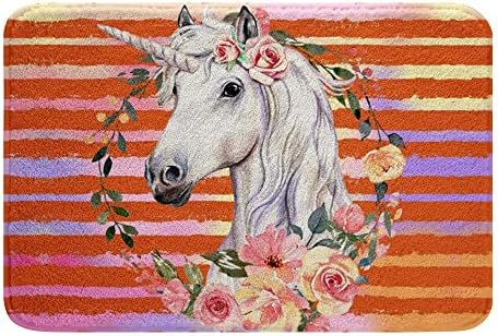 SGYDW Unicorn Bath Rug 24x16IN Plush Non Slip