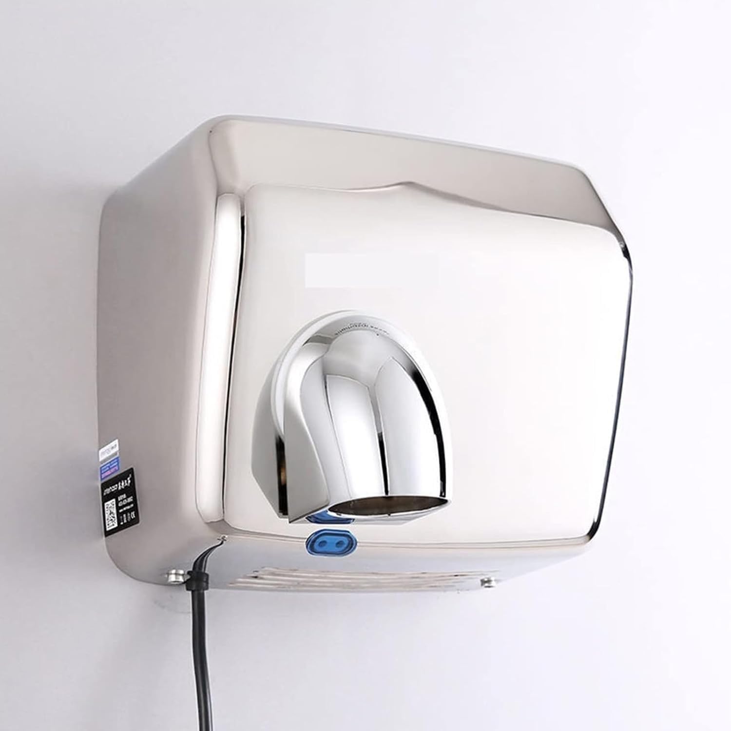 QIANMEI 2300W Commercial Hand Dryer with Sensor and Stainless Steel Housing