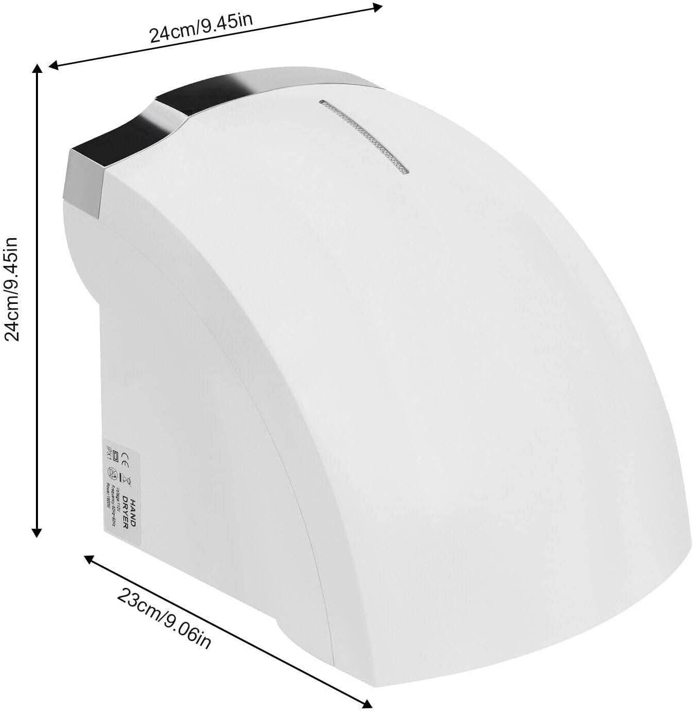 Fast Drying Automatic Hand Dryer with Hot and Cold Controls