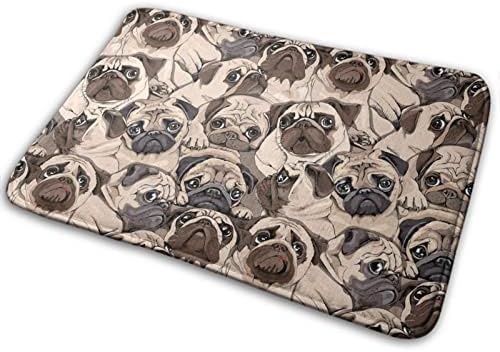MZERSE Water Absorbent Memory Foam Bath Rug with Flannel