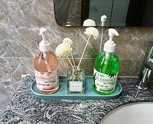 Simple Style Ceramic Sink Tray - Blue