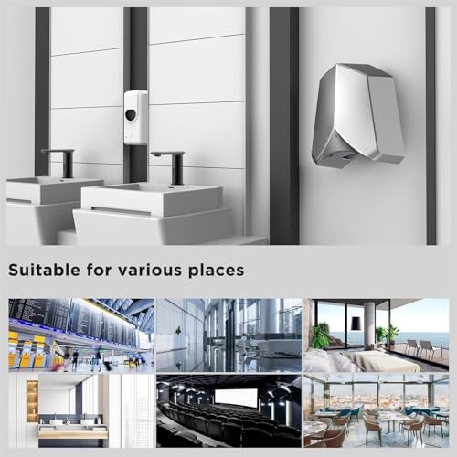 LMYYDES Automatic Hand Dryer Wall Mounted 240x240x230mm Black